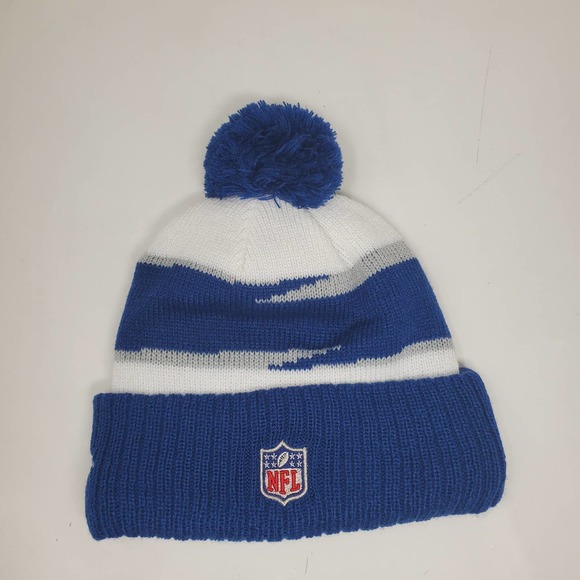 NEW New Era 2022 TD Pom Knit Beanie Hat - Indianapolis Colts - Picture 4 of 4